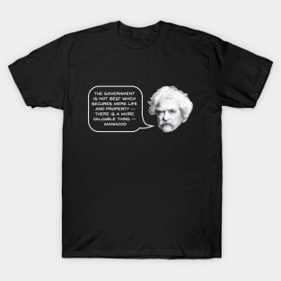 Mark Twain on Manhood T-Shirt